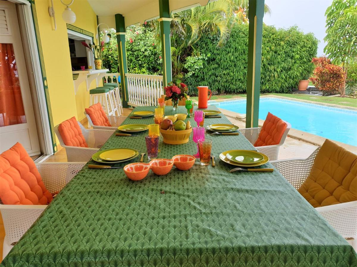 Villa Guadeloupe Saint Francois Acces Mer Piscine Iguana Bay - Villa Zagadi Bagian luar foto